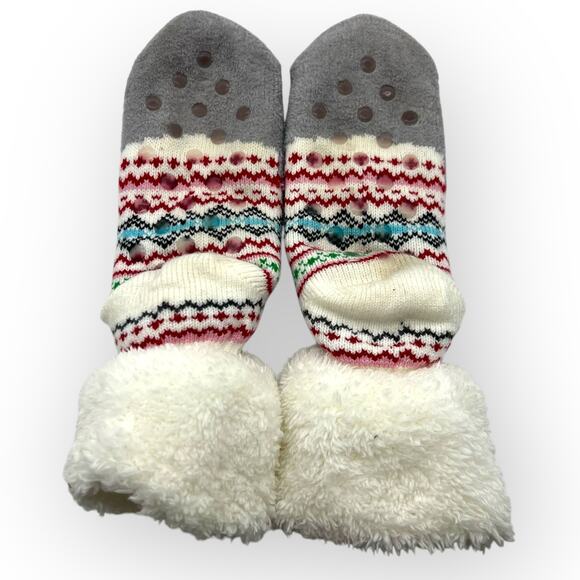 Juniors' So Cozy Slipper Socks Kuala Bear Fleece Lined No Slip Footies - Picture 5 of 13
